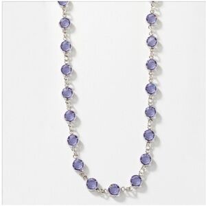 Touchstone Crystal Chanelle dark purple necklace